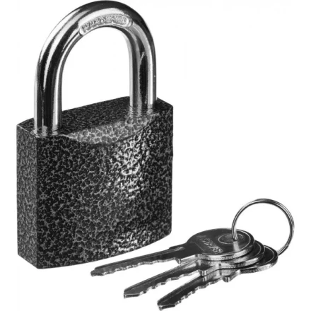 Замок STAYER &quot;STANDARD&quot; навесной, металлический корпус, закаленная дужка, 50 мм 37160-50 купить в Нефтеюганске