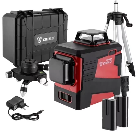 Уровень лазерный DKLL12PR3 DEKO, 065-0164, со штативом купить в Нефтеюганске