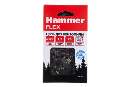 Цепь пильная HAMMER 0,325&#039;&#039;-1,5мм-76зв купить в Нефтеюганске