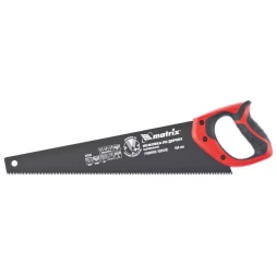Ножовка по дереву&quot;BLACK SERIES&quot;,550 мм,7-8 TPI,зуб-3D,каленный зуб,тефлоновое покрытие полотна MTX 235799