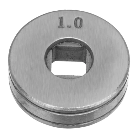 Подающий ролик, V профиль под стальную проволоку 0,8-1мм, посадка квадрат, 2 шт Denzel 93651 купить в Нефтеюганске