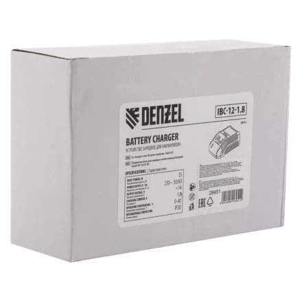 Устройство зарядное Denzel для аккумуляторов IBC-12-1.8, Li-Ion, 12 В, 1.8 А, 28451 купить в Нефтеюганске