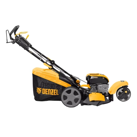 Бензиновая газонокосилка Denzel GLT-460SP-T, Trike 149 см3, 46 см, привод, панель, 60л (58810) купить в Нефтеюганске