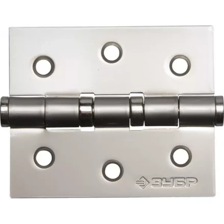 Петля универсальная ЗУБР &quot;ЭКСПЕРТ&quot;, 2 подшипника, цвет мат. никель (PN), с крепежом, 75х63х2,5мм, 2 шт 37601-075-4 купить в Нефтеюганске