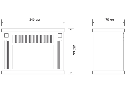 Электрокамин-камин электрический мини ELECTROLUX EFP/M-5012B черный купить в Нефтеюганске