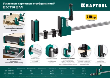 Струбцина KRAFTOOL EXTREM корпусная 3224-10 купить в Нефтеюганске