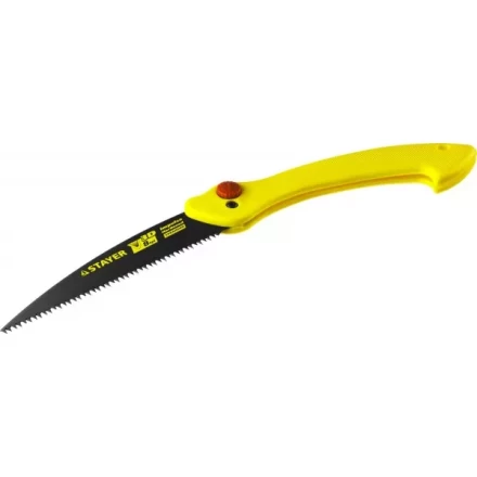 Ножовка складная походная (пила) STAYER МАХСut 160 мм, 8TPI, 3D японский зуб, пиление &quot;на себя&quot;, быстрый и точный рез сырой древесины, тефлон покрытие 15085 купить в Нефтеюганске