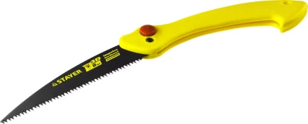 Ножовка складная походная (пила) STAYER МАХСut 160 мм, 8TPI, 3D японский зуб, пиление &quot;на себя&quot;, быстрый и точный рез сырой древесины, тефлон покрытие 15085 купить в Нефтеюганске