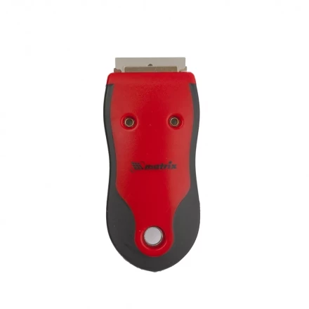 Скребок, выдвижное лезвие, обрезиненный корпус из нержавеющей стали 3 запас.  лезвия MATRIX 79544 купить в Нефтеюганске