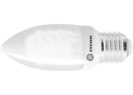 Лампа компактная люминесцентная свечка 9W 2700K E27 8000ч Stern 90962 купить в Нефтеюганске