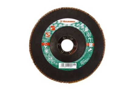 Круг Лепестковый Торцевой (КЛТ) HAMMER КЛТ 1 Ф150х22 Р60 213-011 купить в Нефтеюганске