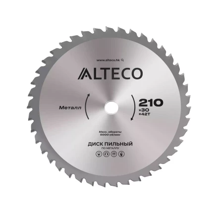 Диск пильный по металлу ALTECO 210x30x42T 83052 купить в Нефтеюганске