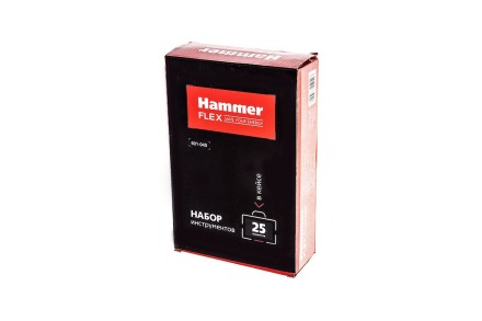 Набор инструментов HAMMER 601-040 25 предметов купить в Нефтеюганске