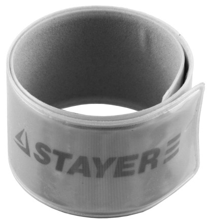 Браслет STAYER &quot;MASTER&quot; светоотражающий, самофиксирующийся, серый 11630-G купить в Нефтеюганске