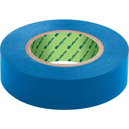 Изолента ПВХ 19 мм х 20 м 180 мкм синяя СИБРТЕХ 88793 купить в Нефтеюганске