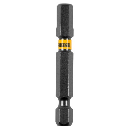 Бита HEX 6х50, сталь S2, шестигранный профиль, 10 шт. Е 6,3 Denzel 11664 купить в Нефтеюганске