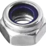 Гайка DIN 985 с нейлоновым кольцом, M8, 8 шт, кл. пр. 6, оцинкованная, ЗУБР 303586-08 купить в Нефтеюганске