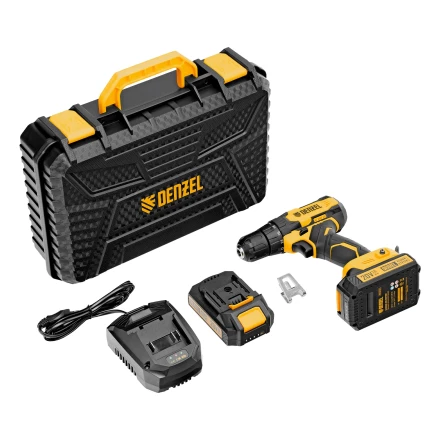 Дрель-шуруповерт аккумуляторная CDQ-20, Li-Ion, 20 В// Denzel 26118 купить в Нефтеюганске