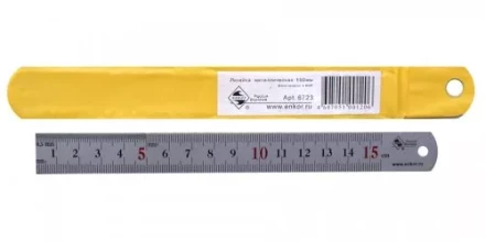 Линейка металлическая 150мм матовая Энкор 6723 купить в Нефтеюганске