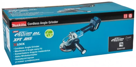 Угловая шлифовальная машина 125мм Makita GA041GZ01, 40V, без АКБ и ЗУ купить в Нефтеюганске