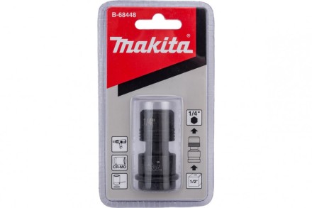 Адаптер с квадрата 1/2 на шестигранник 1/4 Makita B-68448 (переходник) купить в Нефтеюганске
