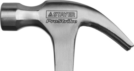 Молоток-гвоздодер STAYER &quot;PROFESSIONAL&quot; цельнометаллический с двухкомпонентной рукояткой, 450г 2025-450 купить в Нефтеюганске