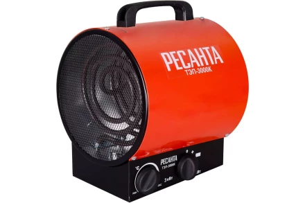 Тепловая пушка электрическая РЕСАНТА ТЭП-3000К купить в Нефтеюганске
