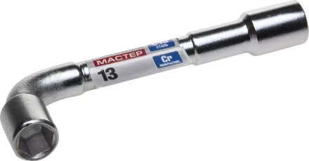 Ключ торцовый ЗУБР &quot;МАСТЕР&quot; двухсторонний L-образный, проходной, 13мм 27185-13 купить в Нефтеюганске