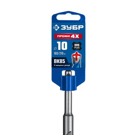ЗУБР ПРОФИ-4Х 10x210 мм, SDS-plus бур (29313-210-10) купить в Нефтеюганске
