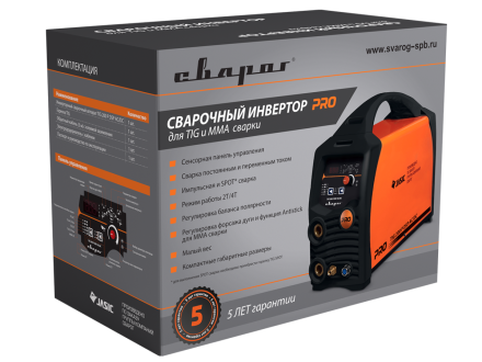 Сварочный инвертор Сварог PRO TIG 200 P DSP AC/DC (E201) купить в Нефтеюганске