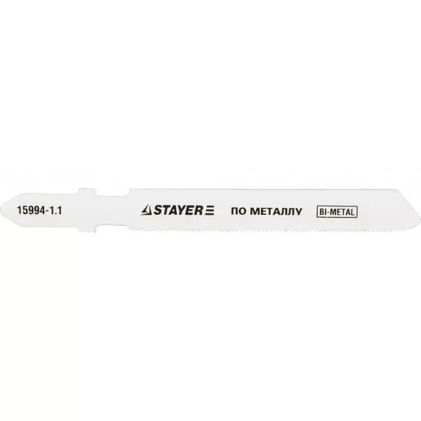 Полотна STAYER "PROFI", T118GF, для эл/лобзика, Bi-Metall, по металлу (0,5-1,5мм), EU-хвост., шаг 1,1мм, 50мм, 2шт 15994-1.1_z01 купить в Нефтеюганске