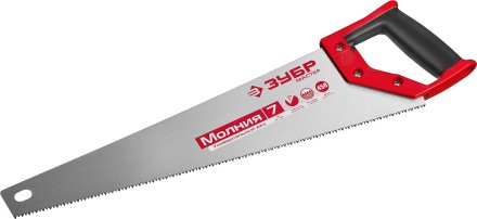 Ножовка универсальная (пила) ЗУБР МОЛНИЯ-7 450 мм, 7 TPI, закалка, рез вдоль и поперек волокон, для средних заготовок, фанеры, ДСП, МДФ 1537-45_z01 купить в Нефтеюганске