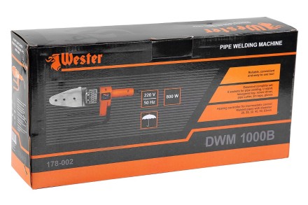Аппарат для сварки пластиковых труб WESTER DWM 1000B купить в Нефтеюганске