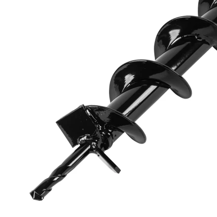 Шнек для грунта E-60, диаметр 60 мм, длина 800 мм,соединение 20 мм, несъемный нож Denzel 56020 купить в Нефтеюганске