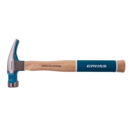 Молоток-гвоздодер GROSS 10413, 380 г, угол 75, магнит, обрезиненная рукоятка American Hickory купить в Нефтеюганске