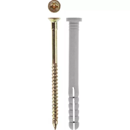 Дюбель-гвоздь ЗУБР полипропиленовый, цилиндрический бортик, 8 x 60 мм, 1050 шт 4-301360-08-060 купить в Нефтеюганске