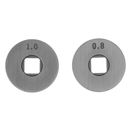 Подающий ролик, U профиль зубчатый под флюсовую проволоку 0,8-1мм посадка квадрат, 2 шт Denzel 93653 купить в Нефтеюганске