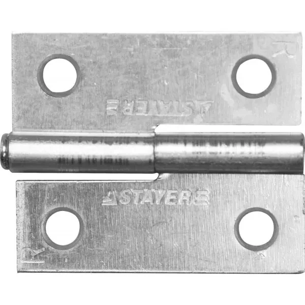 Петля дверная STAYER "MASTER" разъемная, цвет белый цинк, правая, 50мм 37613-50-1R купить в Нефтеюганске