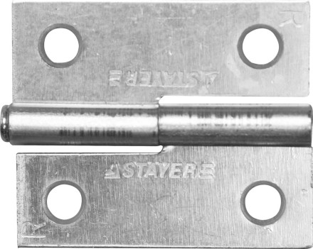 Петля дверная STAYER &quot;MASTER&quot; разъемная, цвет белый цинк, правая, 50мм 37613-50-1R купить в Нефтеюганске