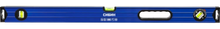 Уровень СИБИН коробчатый усиленный, утолщенный профиль, 2 фрезерованные поверхности, 3 противоударных ампулы (1 поворотная на 360 град), с ручками, 34609-080 купить в Нефтеюганске