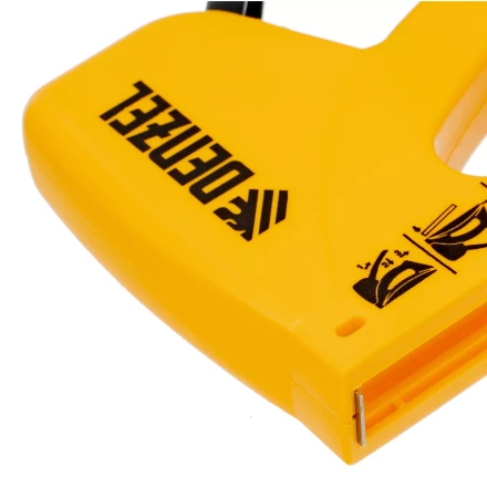 Степлер пластиковый, скобы в комплекте, тип 53, 6-10 мм Denzel 40221 купить в Нефтеюганске