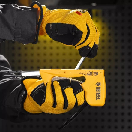 Степлер пластиковый, скобы в комплекте, тип 53, 6-10 мм Denzel 40221 купить в Нефтеюганске