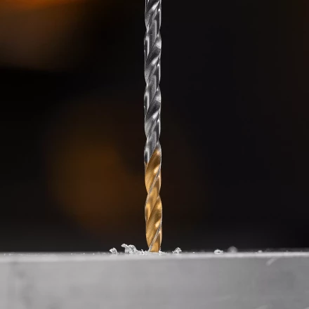 Сверло спиральное по металлу Denzel 3,5 х 112 мм, Р6М5, Golden Tip, удлиненное, 2шт. 718248 купить в Нефтеюганске