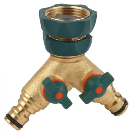 Распределитель RACO &quot;Profi-Plus&quot; двухканальный, латунный с покрытием TPR, 3/4&quot; х 1&quot; 4244-55133B купить в Нефтеюганске