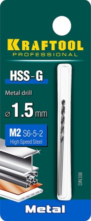 Сверла по металлу HSS-G Оберон 29651-1.5 купить в Нефтеюганске