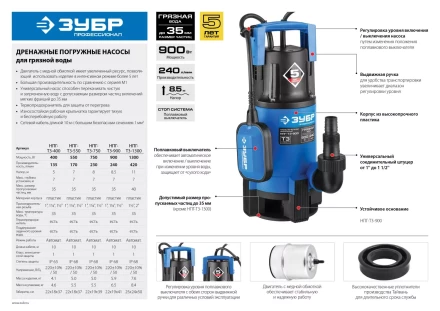 Насос дренажный НПГ-Т3-550 серия ПРОФЕССИОНАЛ купить в Нефтеюганске