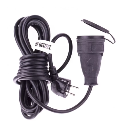 Удлинитель бытовой с заземлением 5 м 1 прорезиненная розетка 16 A серия УХз16 Denzel 95917 купить в Нефтеюганске