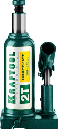 Домкрат гидравлический бутылочный &quot;Kraft-Lift&quot;, сварной, 2т, 160-310мм, KRAFTOOL 43462-2 43462-2_z01 купить в Нефтеюганске