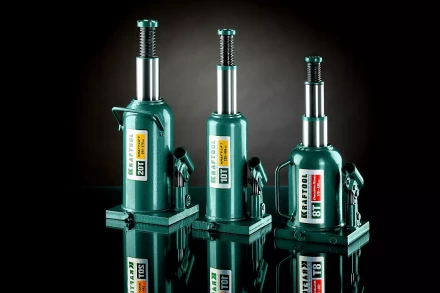 Домкрат гидравлический бутылочный &quot;Kraft-Lift&quot;, сварной, 2т, 160-310мм, KRAFTOOL 43462-2 43462-2_z01 купить в Нефтеюганске