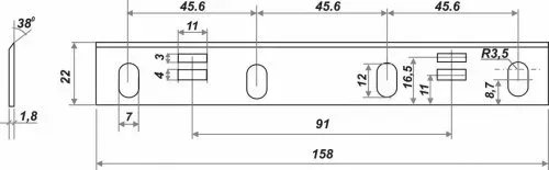Нож К-101 комплект 2шт 25530 купить в Нефтеюганске